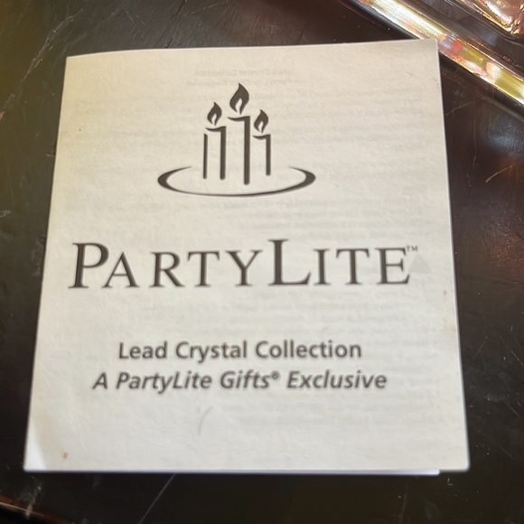 PartyLite Lead Crystal Collection 3 Tier candle holder-PartyLite Gifts Exclusive - Picture 8 of 13